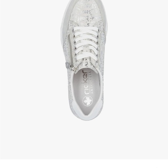 Rieker Women's White and Silver Sneakers - Picture 4 of 14